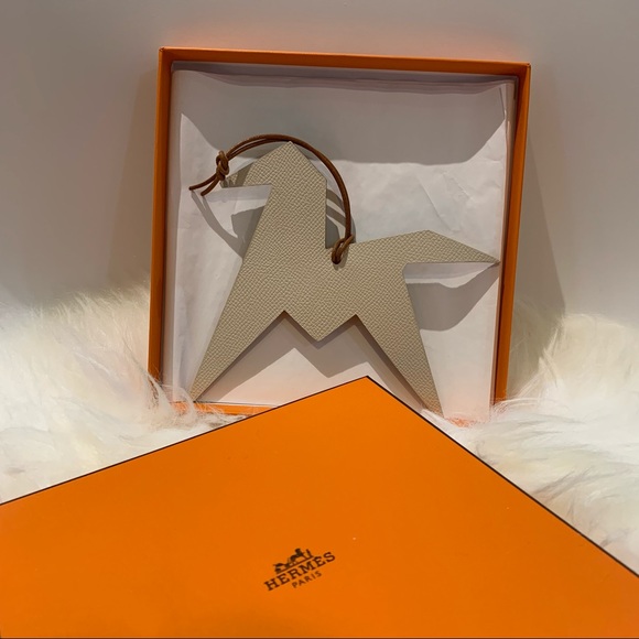 Hermes Origami Horse Leather Charm Petit H - Picture 3 of 4